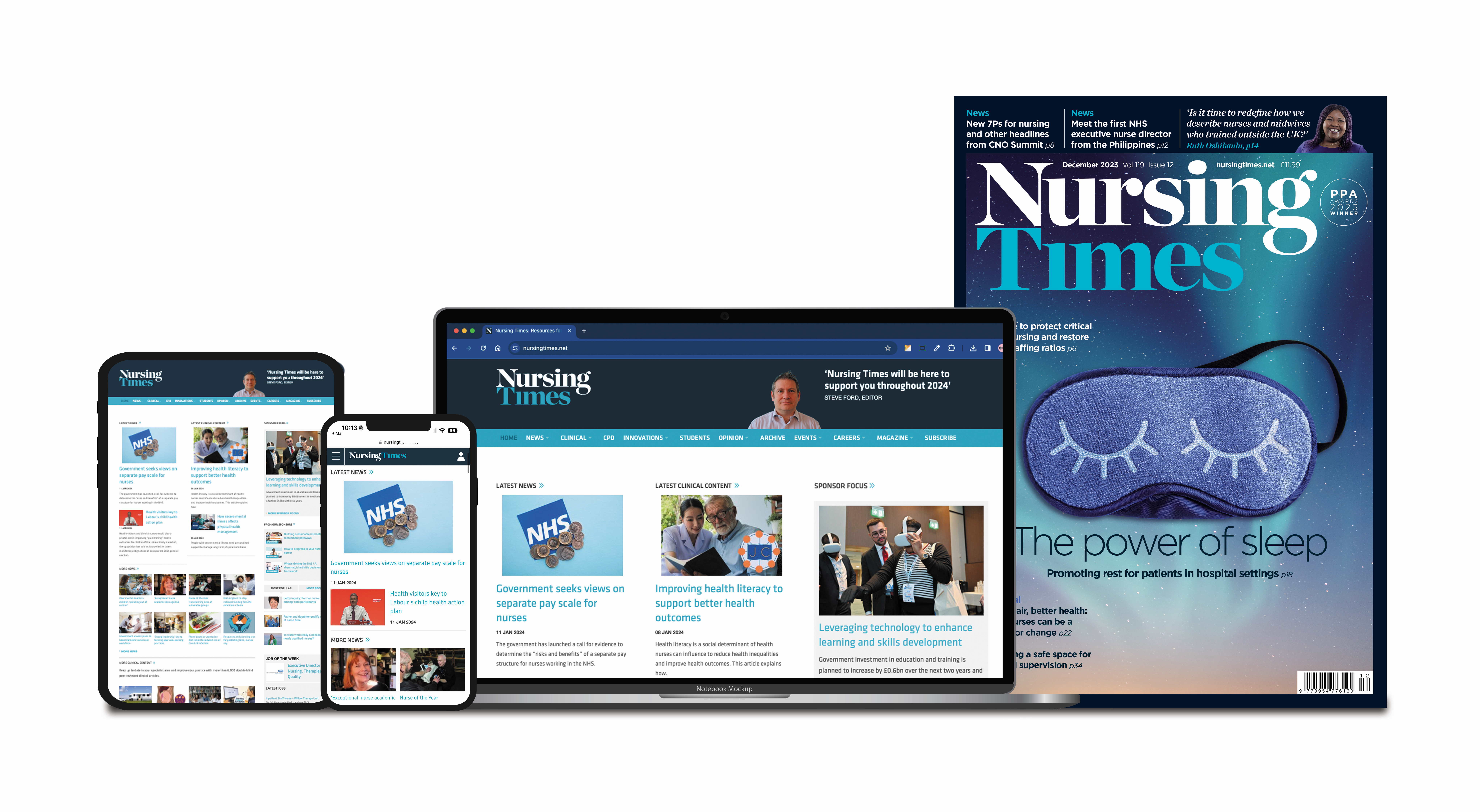 Full range of Nursing Times magazine products